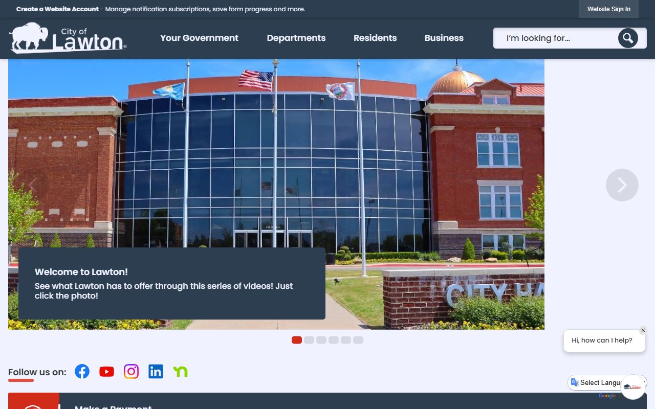 Lawton city website for public safety and arrest records