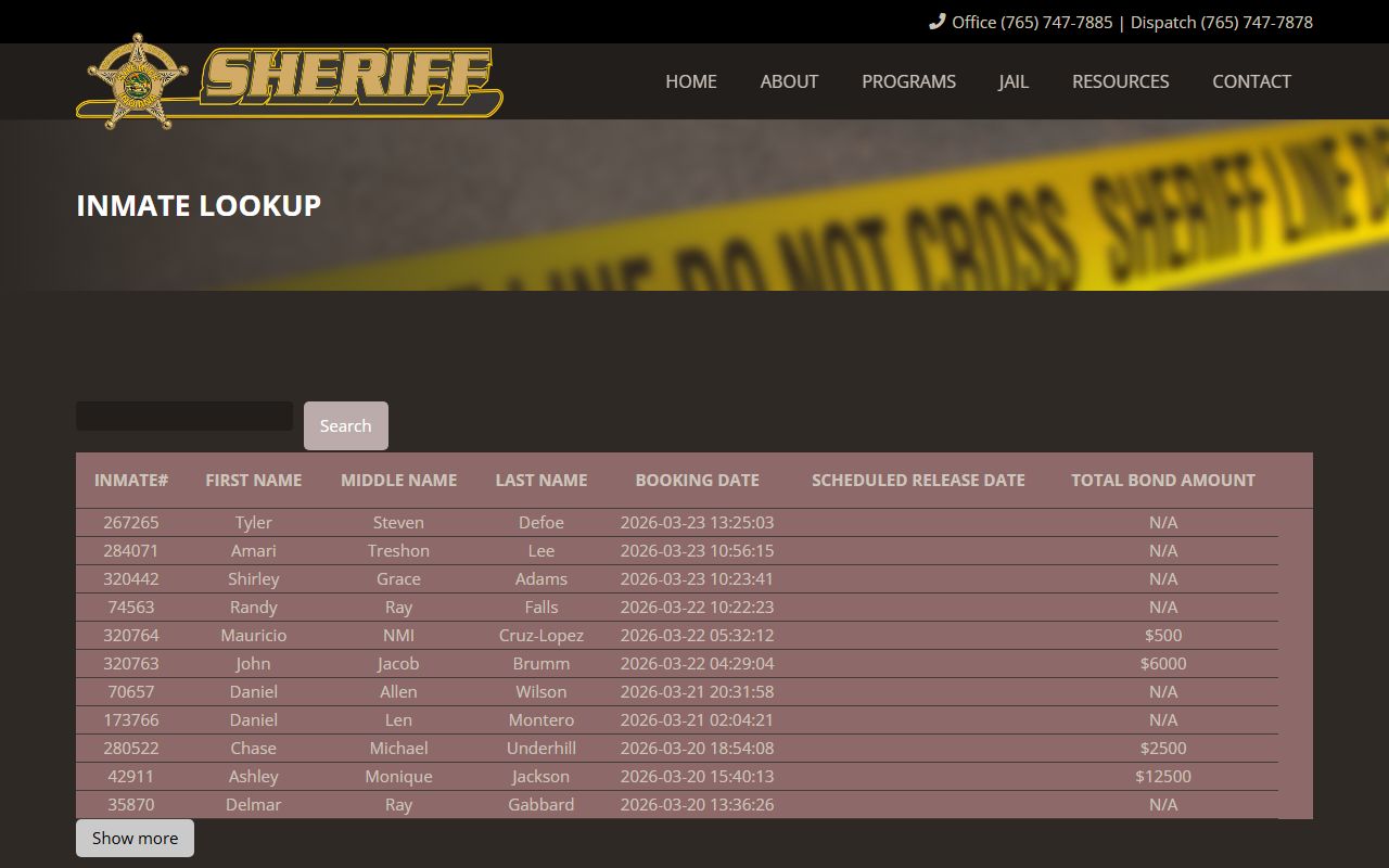 Delaware County inmate lookup for arrest records