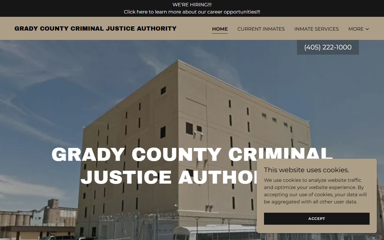 Grady County Criminal Justice Authority for arrest records