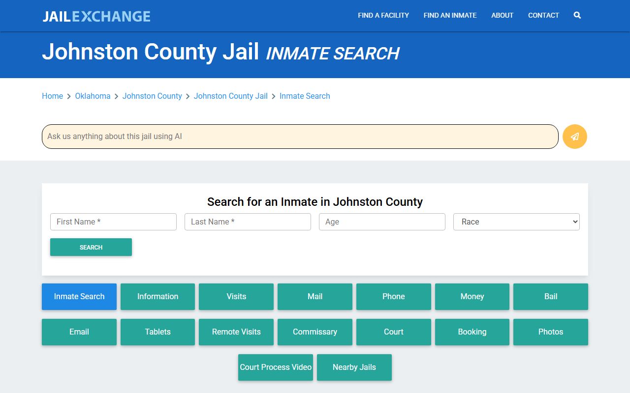 Johnston County jail information and arrest records resources