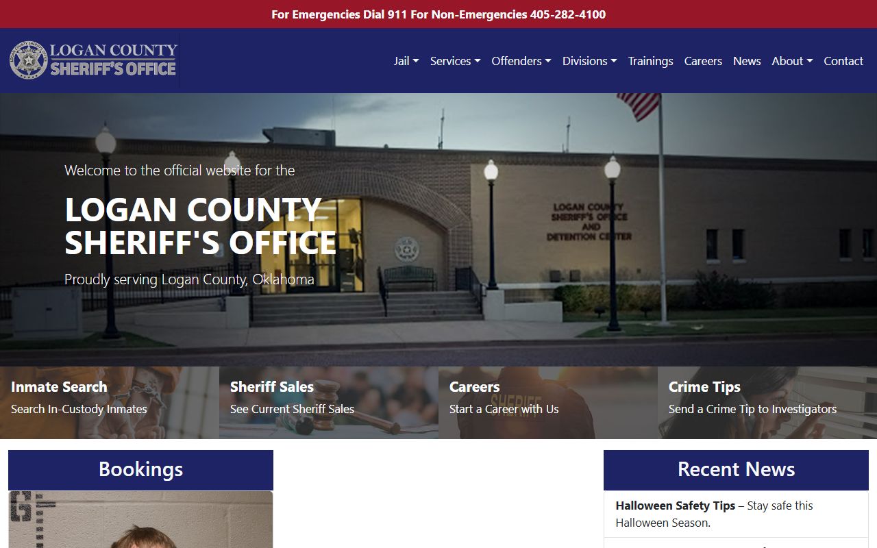 Logan County Sheriff website for arrest records
