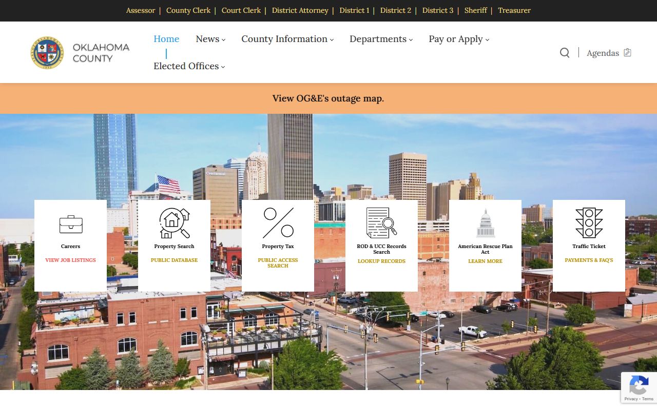 Oklahoma County Sheriff's Office for arrest records