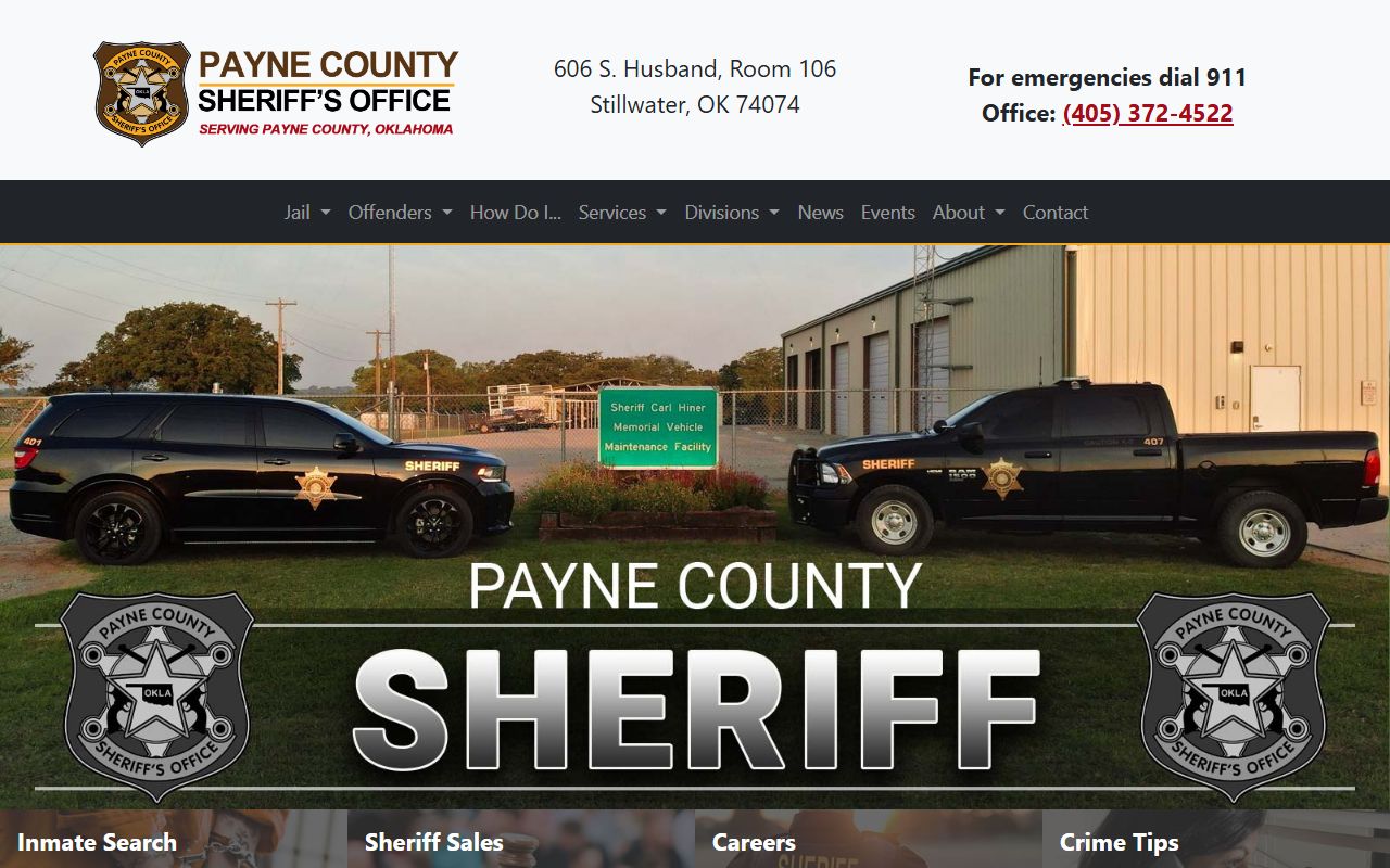 Payne County website for arrest records search