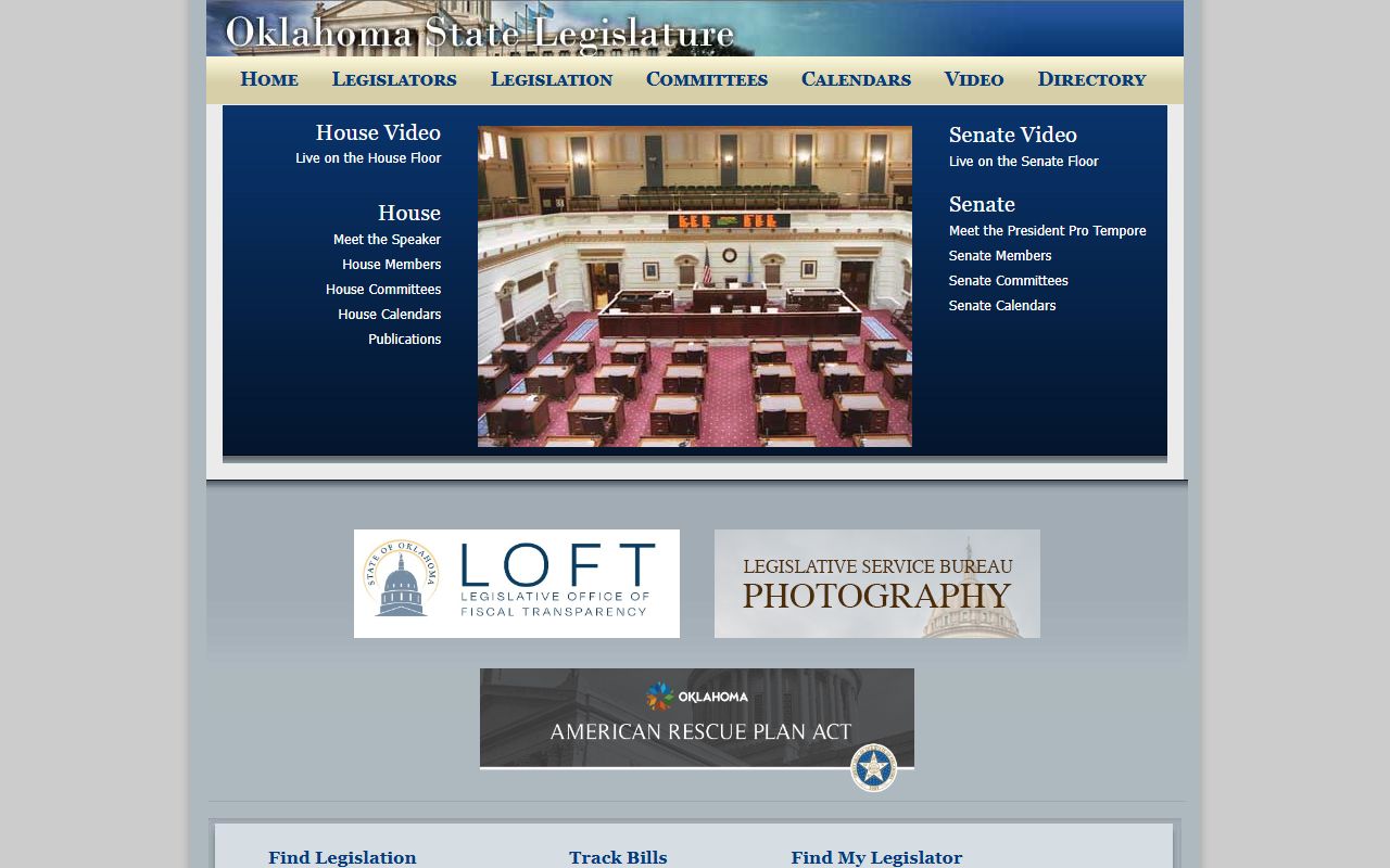 Oklahoma Legislature website for arrest records statutes